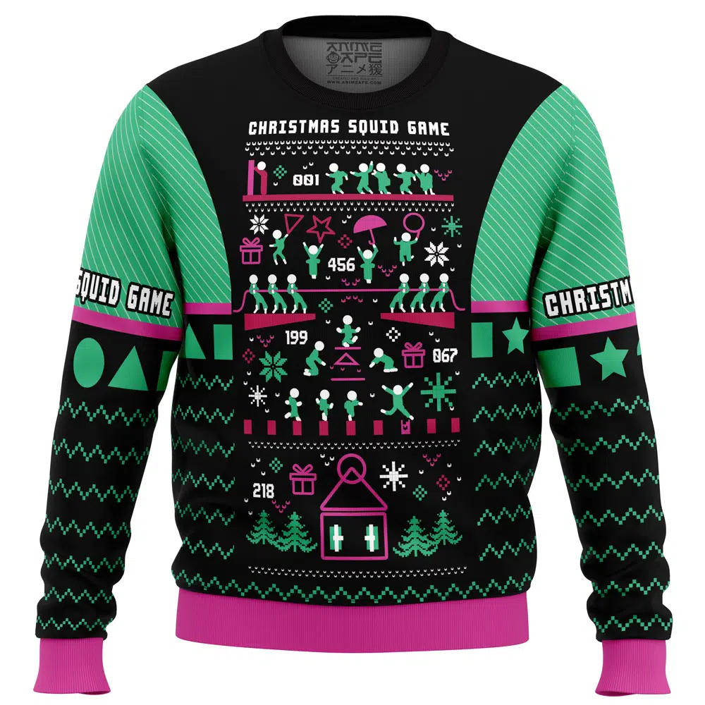 Buildercar - Christmas Squid Game Ugly Christmas Sweater