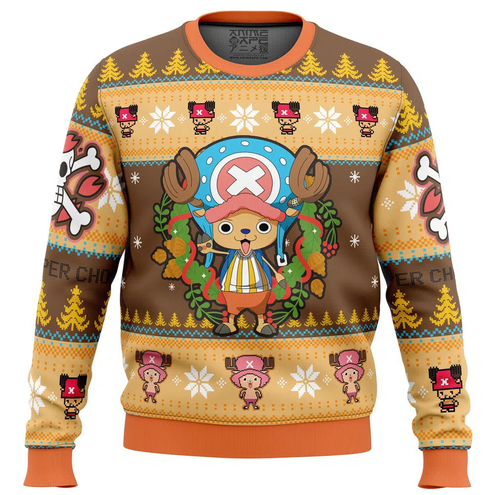 Buildercar - Christmas Tony Chopper One Piece Ugly Christmas Sweater