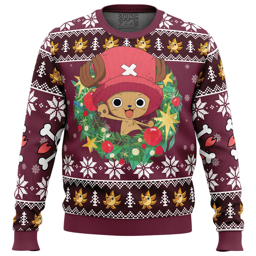 Buildercar - Christmas Tony Tony Chopper One Piece Ugly Christmas Sweater