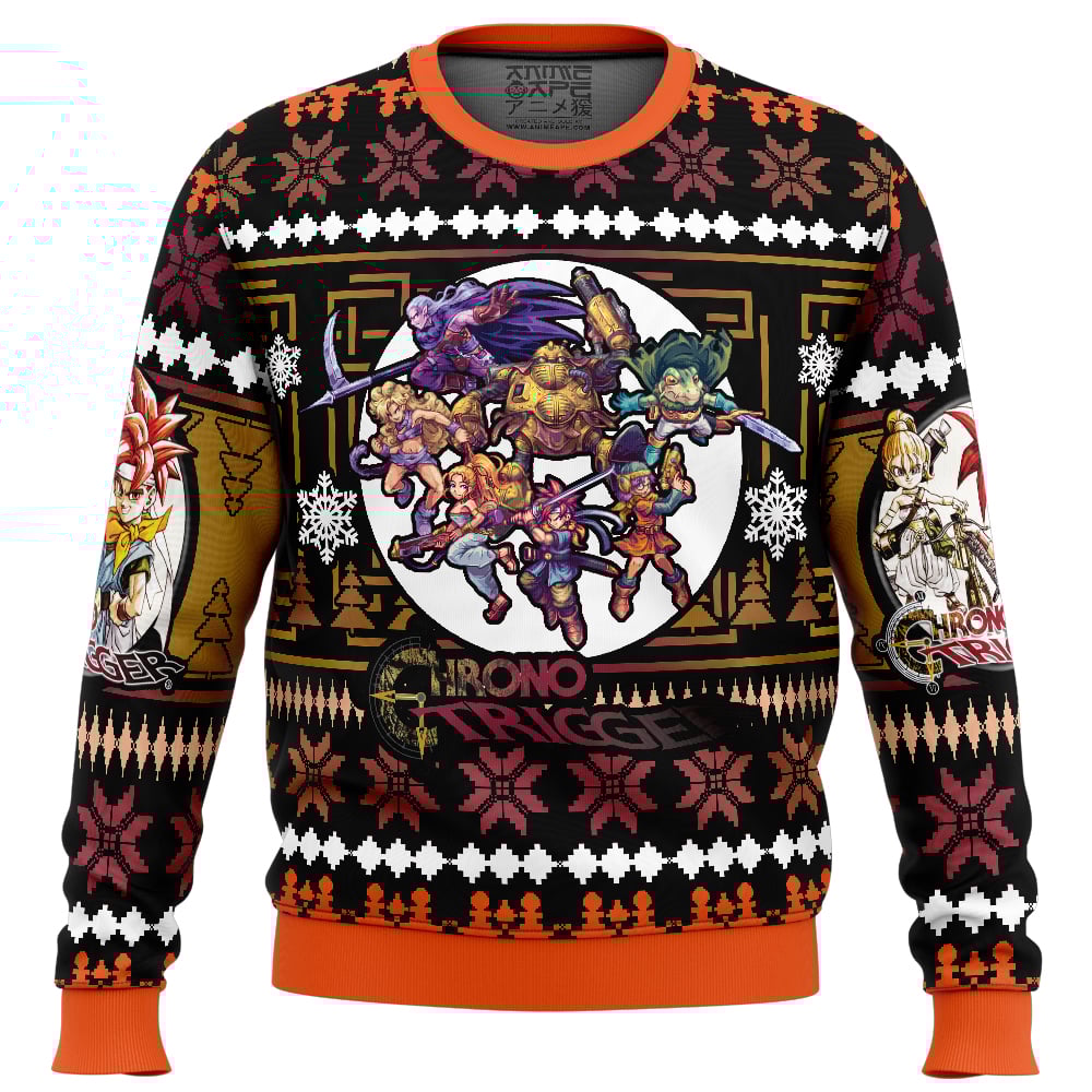 Buildercar - Chrono Heroes Chrono Trigger Ugly Christmas Sweater