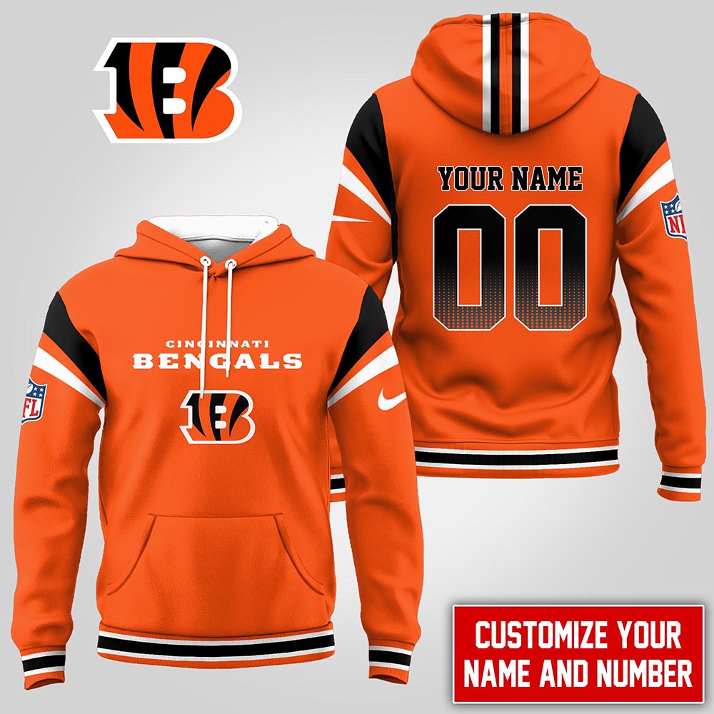 Buildercar - Cincinnati Bengals | Premium NFL Customized Hoodie