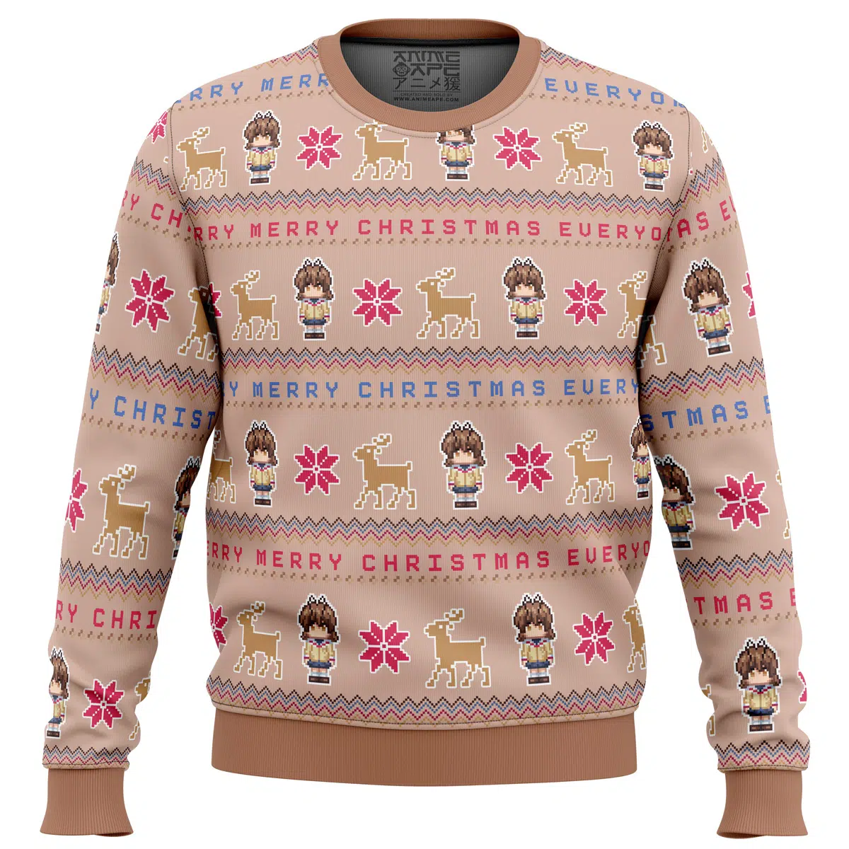 Buildercar - Clannad Merry Mery Christmas Furukawa Nagisa Ugly Christmas Sweater