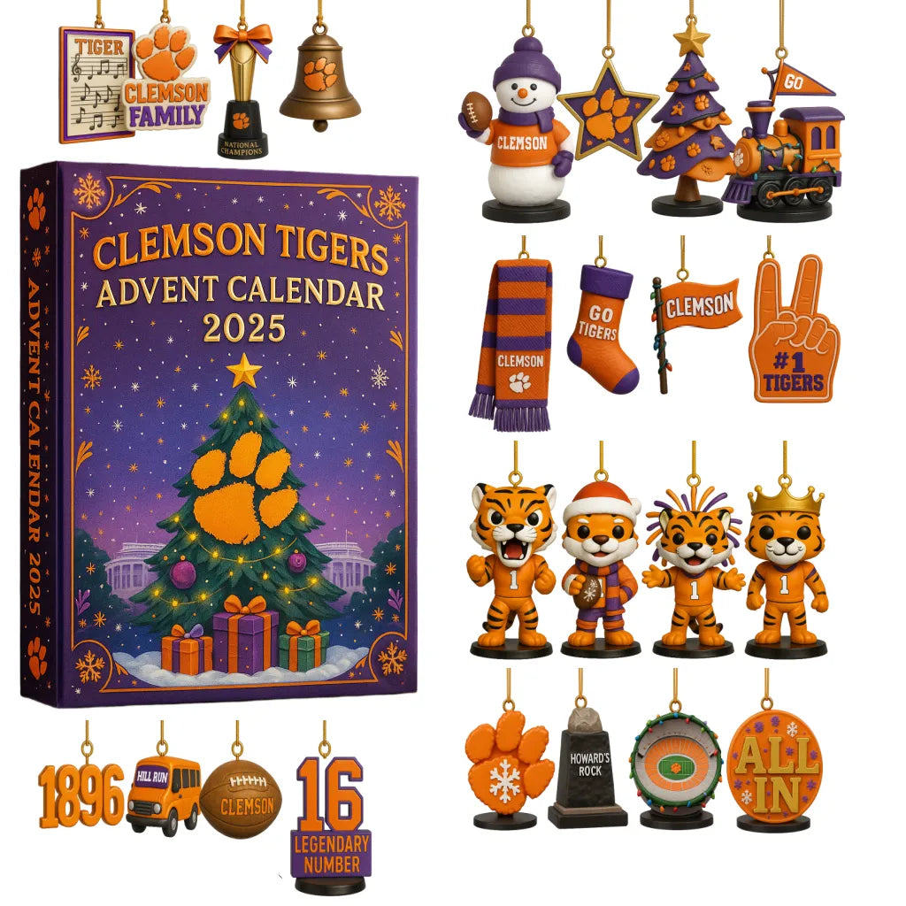 Buildercar - Clemson Tigers Advent Calendar 2025 -2D Acrylic