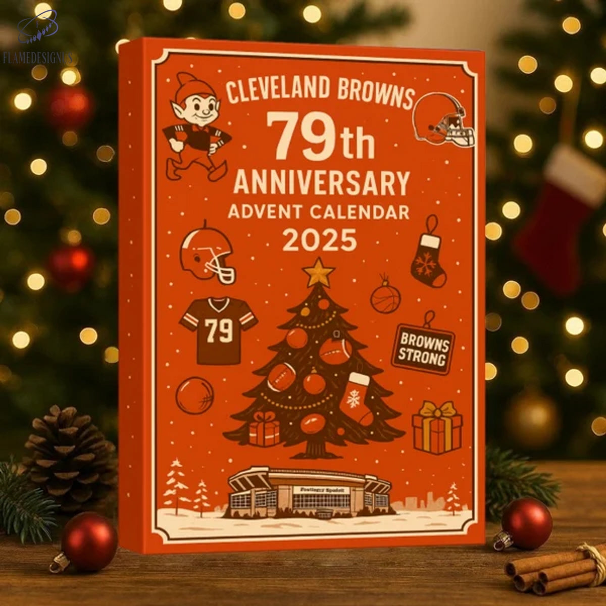 Buildercar - Cleveland Browns 79th Anniversary Advent Calendar -2D Acrylic