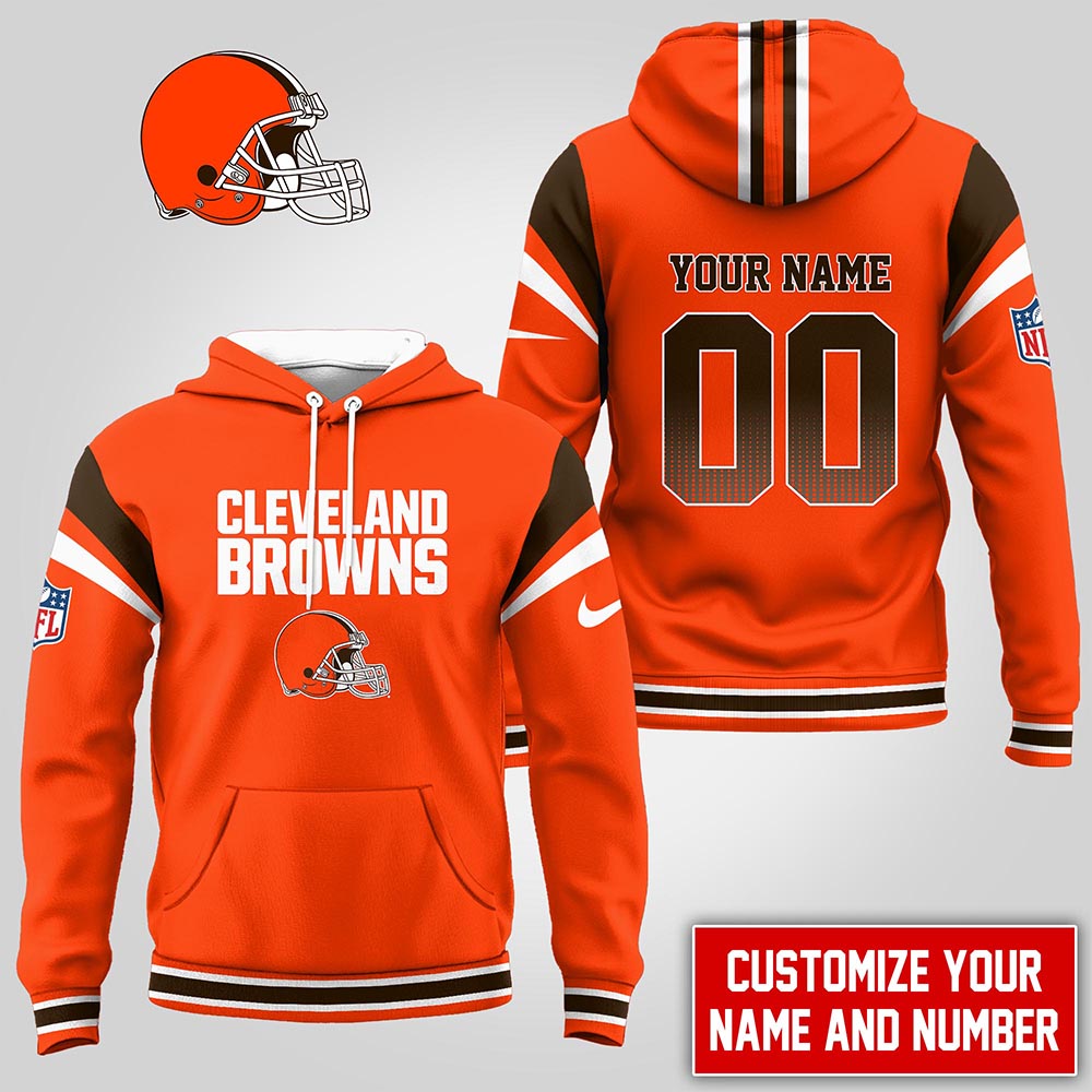 Buildercar - Cleveland Browns | Premium NFL Customized Hoodie