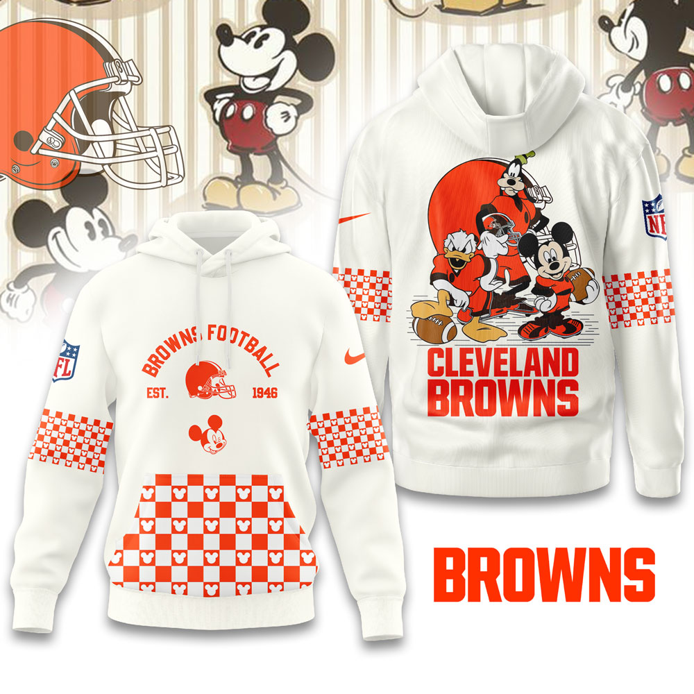 Buildercar - Cleveland Browns | Premium NFL Game Day Disney Hoodie