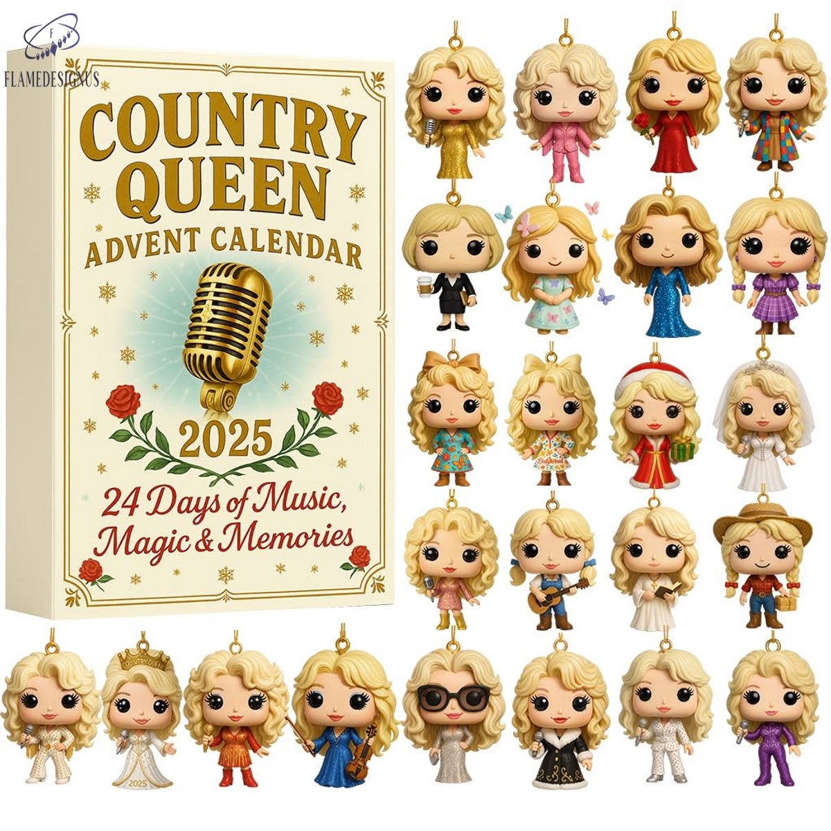 Buildercar - Country Queen 2025 Advent Calendar -2D Acrylic