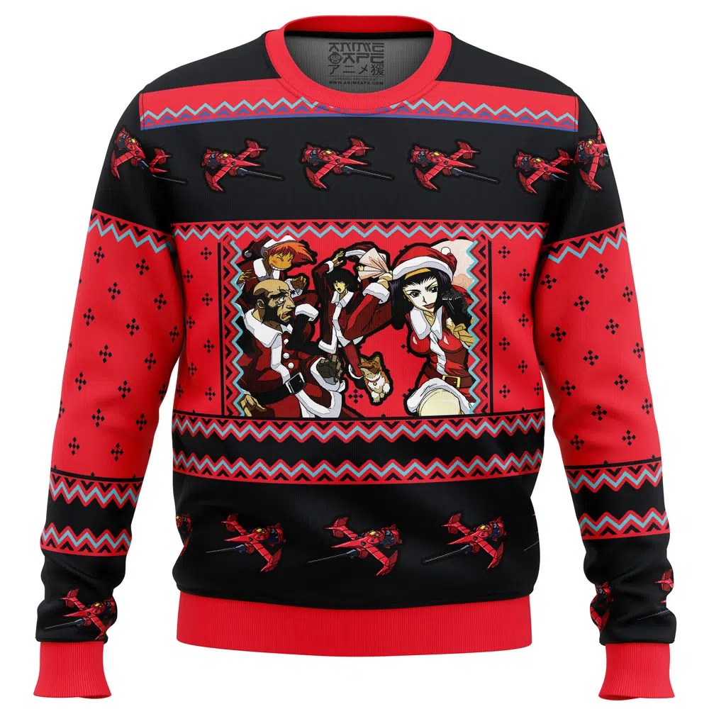 Buildercar - Cowboy Bebop Holiday Ugly Christmas Sweater