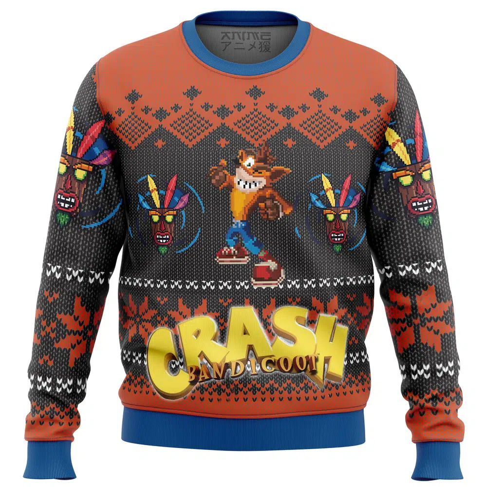 Buildercar - Crash Bandicoot Alt Ugly Christmas Sweater