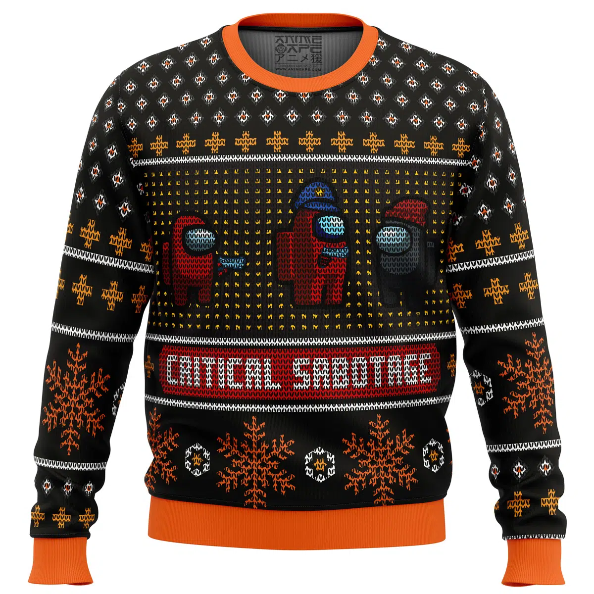 Buildercar - Critical Sabotage Among Us Ugly Christmas Sweater