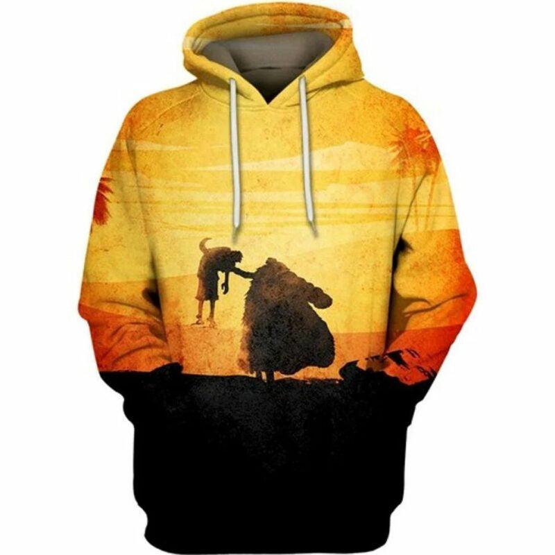 Buildercar - Crocodile Vs Luffy One Piece All Over Printed Custom 3d Hoodie