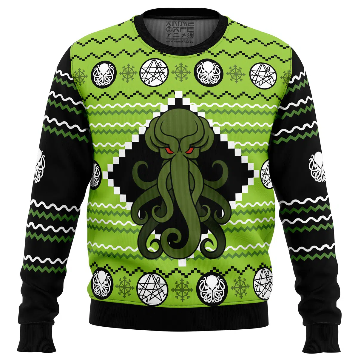 Buildercar - Cthulhu Ugly Christmas Sweater