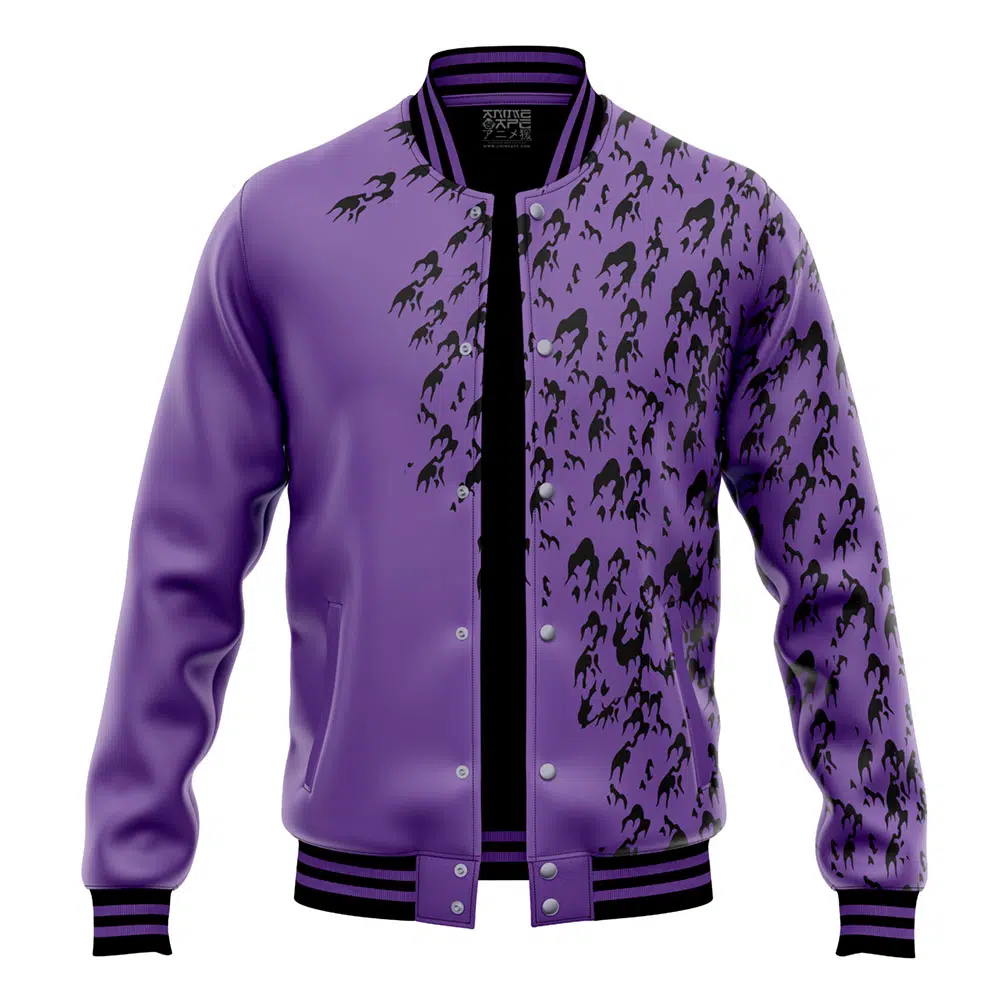 Buildercar - Curse Mark Pattern Shippuden Varsity Jacket