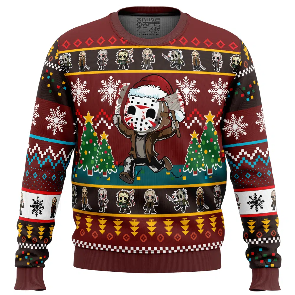 Buildercar - Cute Jason Friday the 13th Ugly Christmas Sweater
