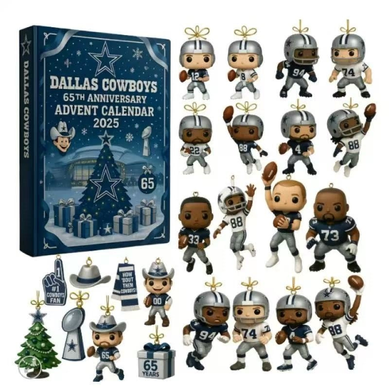 Buildercar - Dallas Cowboys 65th Anniversary Advent Calendar -2D Acrylic