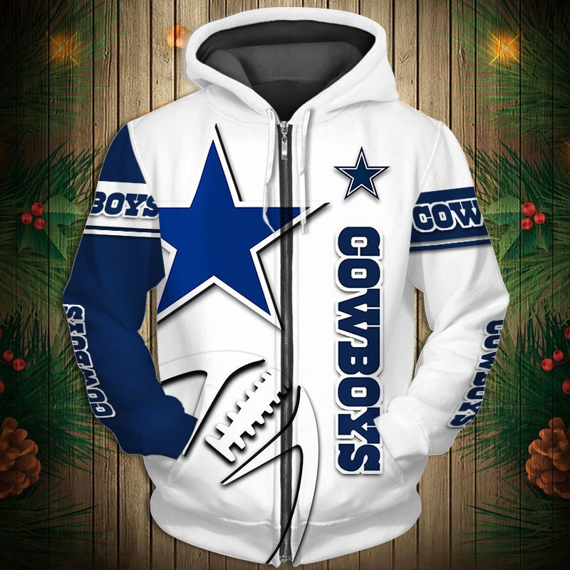 Buildercar - Dallas Cowboys Hoodie Unisex NFL Pullover Hoodie for Football Fans hm10112533