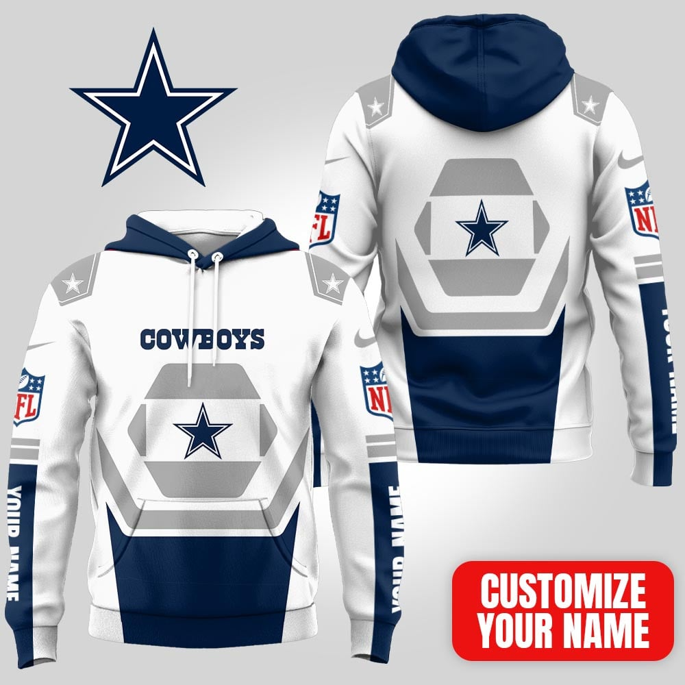Buildercar - Dallas Cowboys Premium NFL Customizable Fan Hoodie