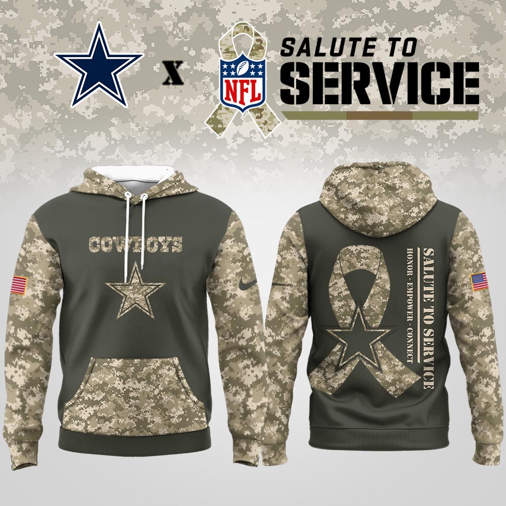 Buildercar - Dallas Cowboys | Premium NFL Salute to Service Hoodie