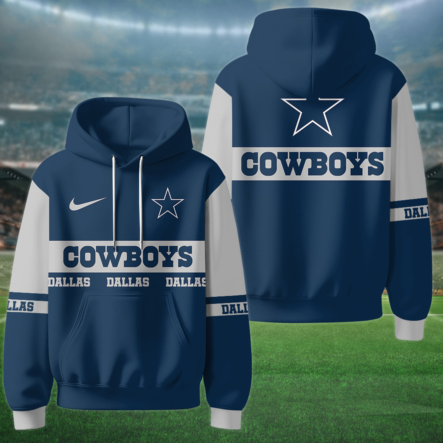 Buildercar - Dallas Cowboys x NFL Special Hoodie Newcastle United Style Personalized Gifts For Fan