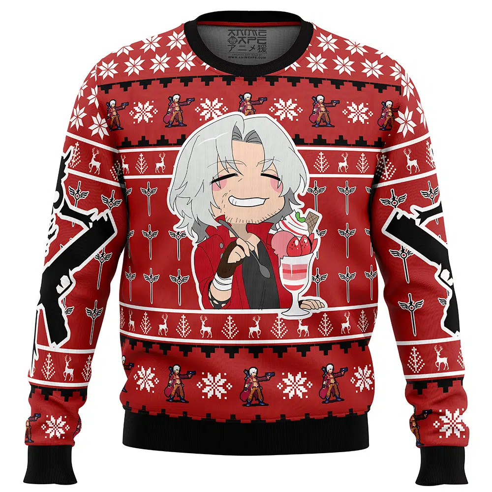 Buildercar - Dante Chibi Devil May Cry Ugly Christmas Sweater