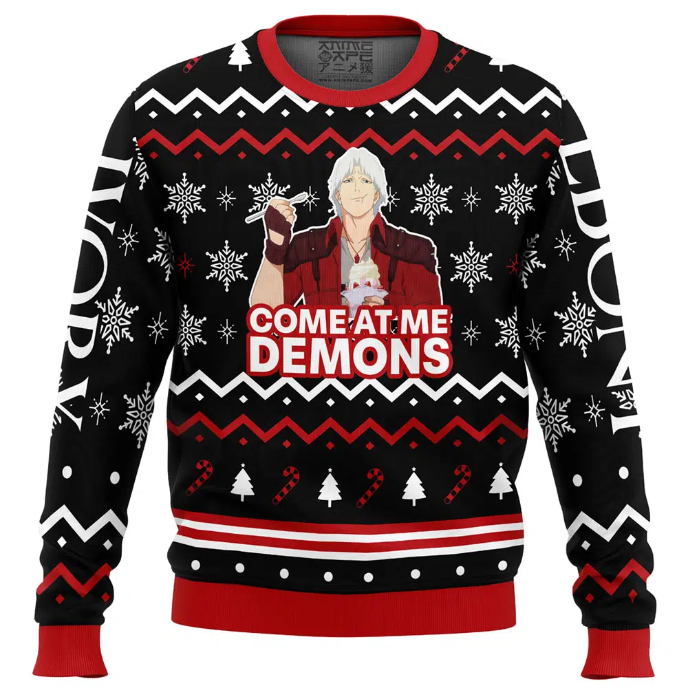 Buildercar - Dante The Animated Series Devil May Cry Ugly Christmas Sweater