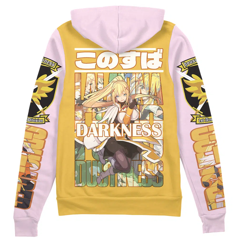 Buildercar - Darkness Konosuba Streetwear Zip Hoodie Jacket