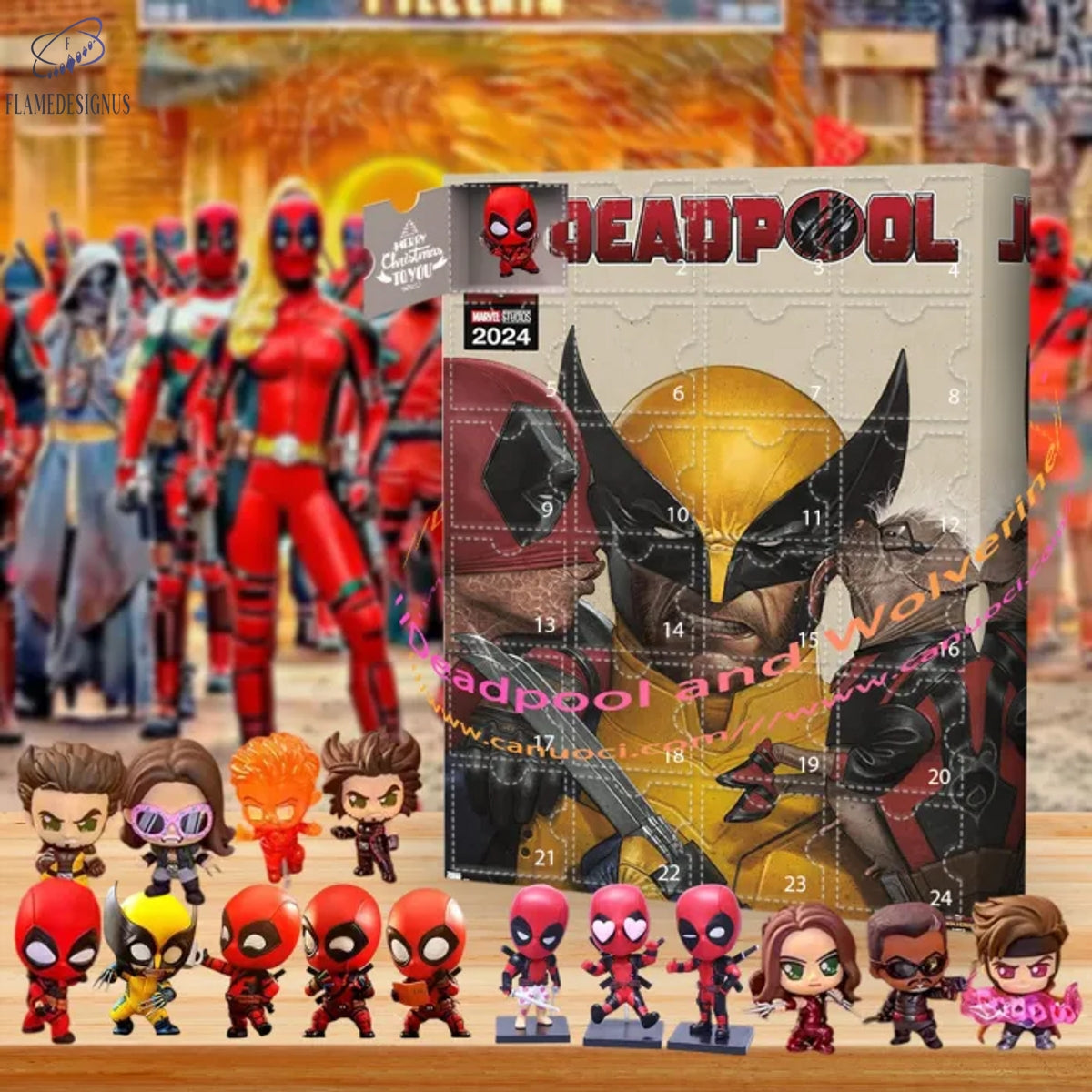 Buildercar - Deadpool And Wolverine 2025 Advent Calendar -2D Acrylic