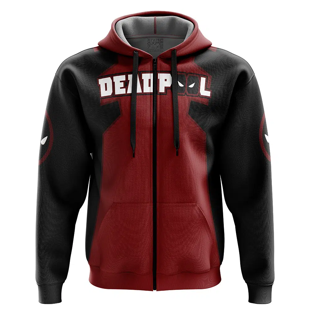 Buildercar - Deadpool Marvel Comics Zip Hoodie Jacket