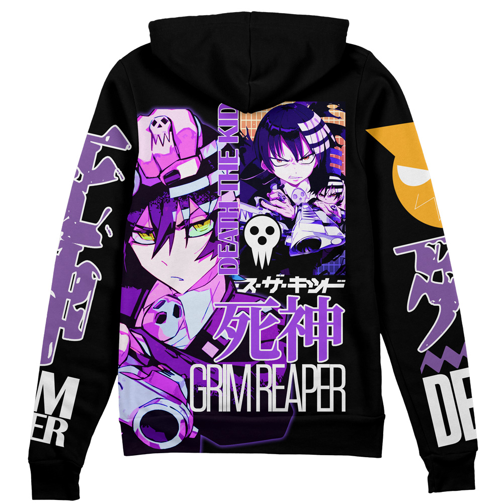 Buildercar - Death the Kid Soul Eater Streetwear Zip Hoodie Jacket
