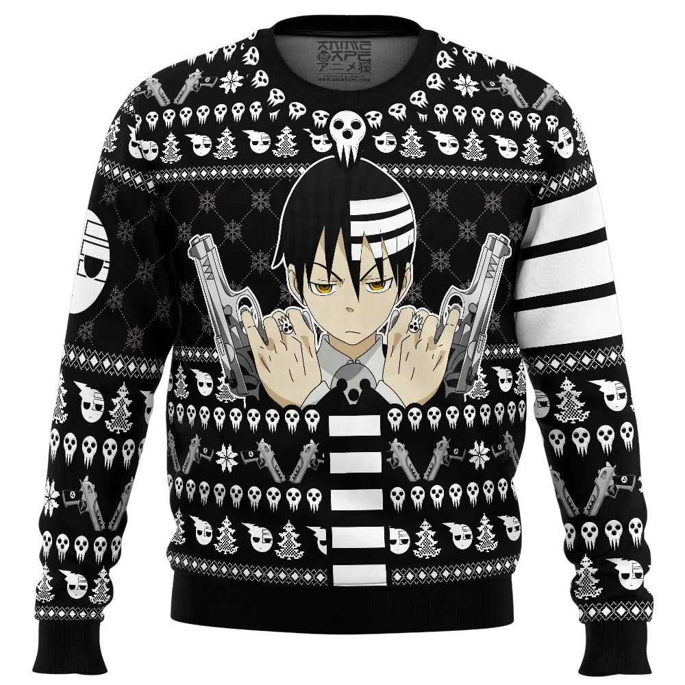 Buildercar - Death The Kid Soul Eater Ugly Christmas Sweater