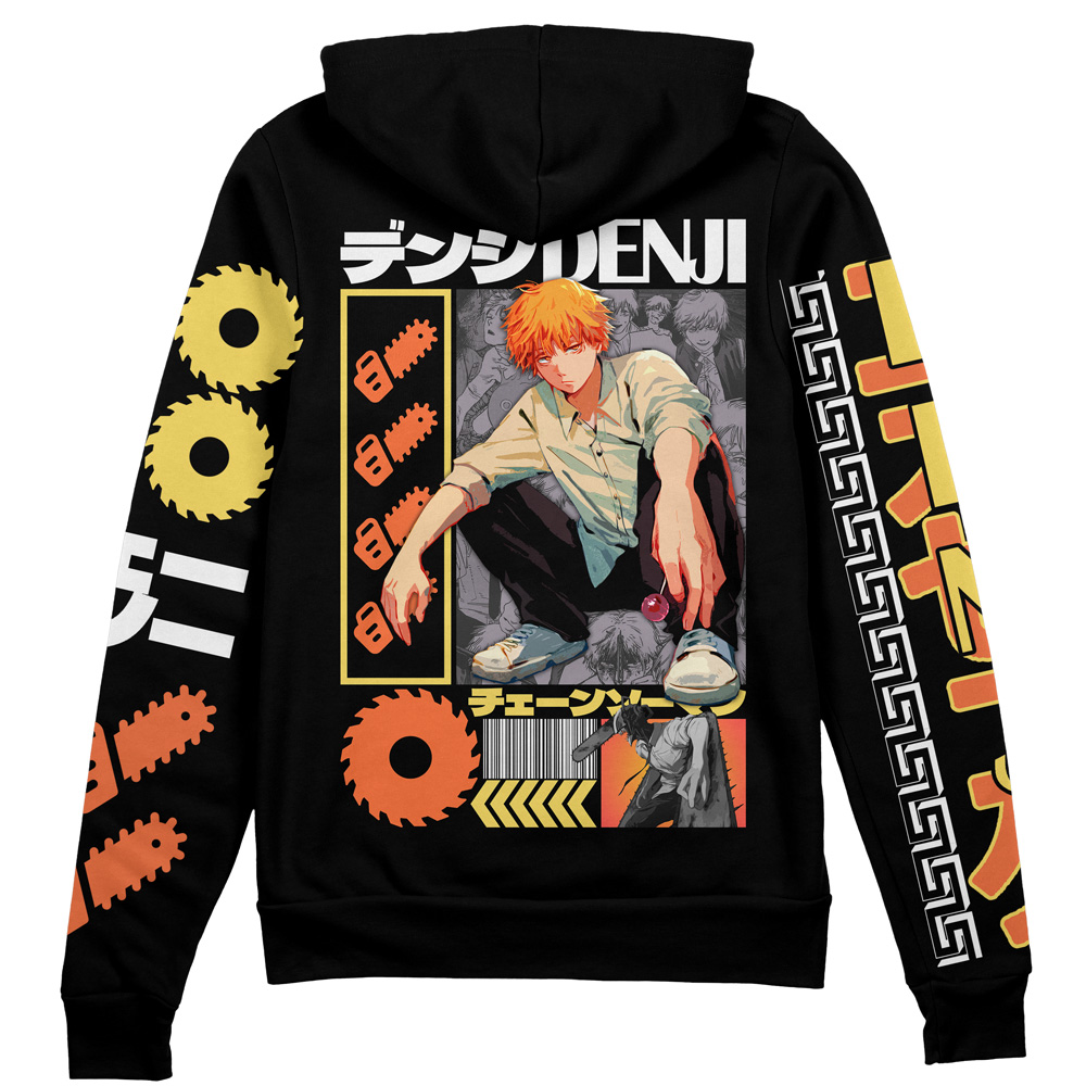 Buildercar - Denji V2 Chainsaw Man Streetwear Zip Hoodie Jacket
