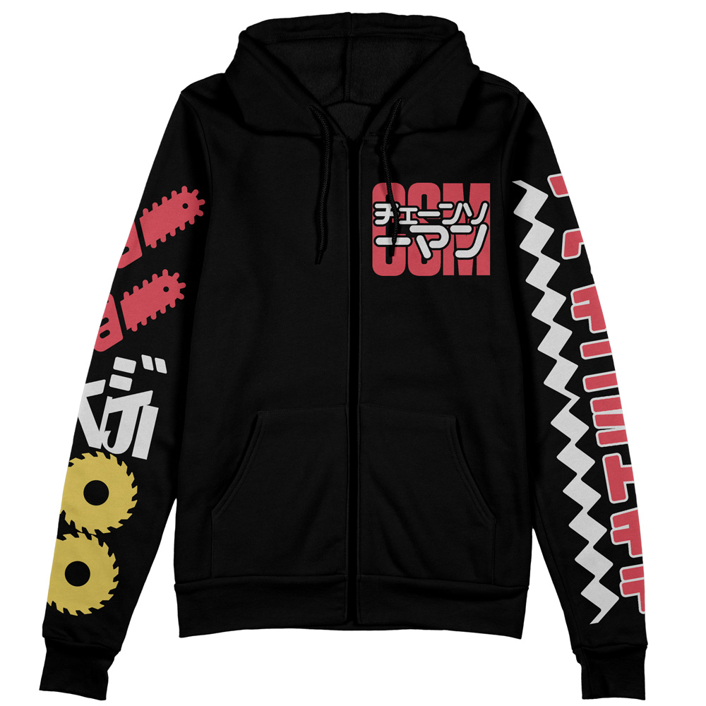 Buildercar - Denji V3 Chainsaw Man Streetwear Zip Hoodie Jacket - Image 2