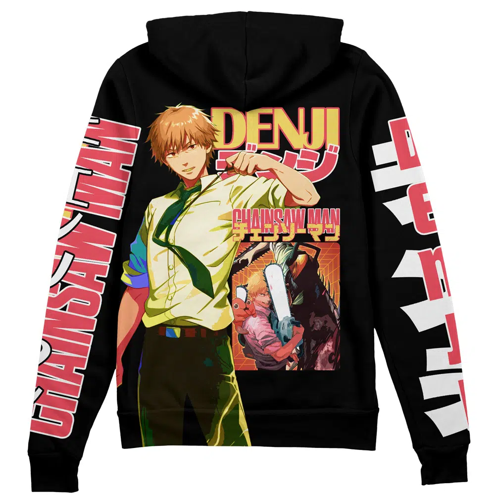 Buildercar - Denji V4 Chainsaw Man Streetwear Zip Hoodie Jacket