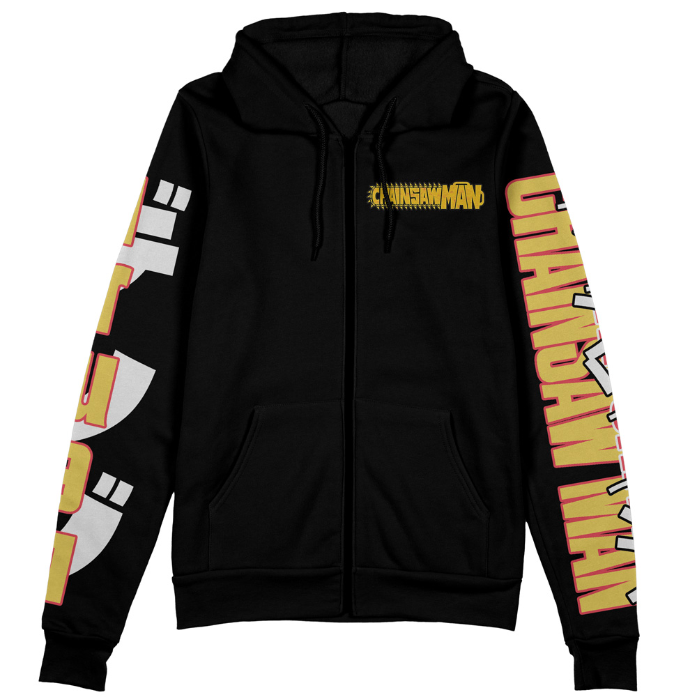 Buildercar - Denji V4 Chainsaw Man Streetwear Zip Hoodie Jacket - Image 2