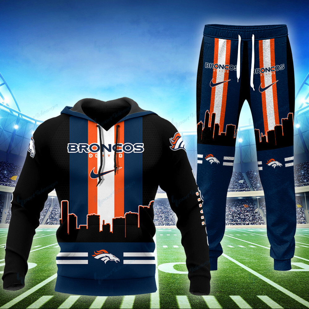 Buildercar - Denver Broncos Hoodie and Jogger Set BG846