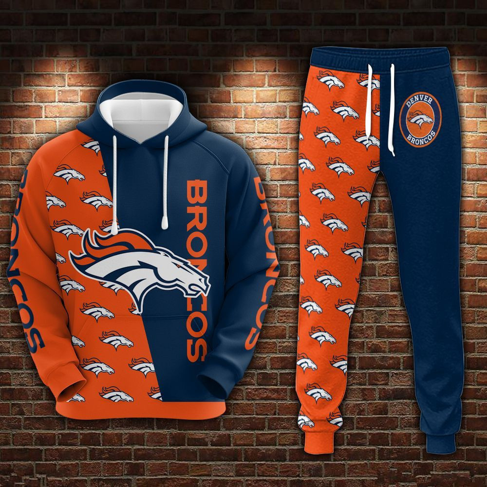 Buildercar - Denver Broncos Hoodie & Jogger 545