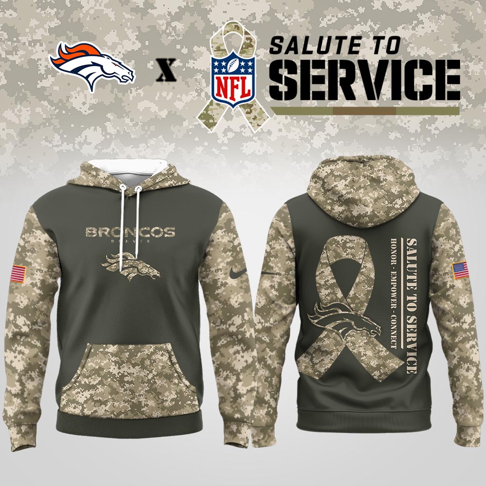 Buildercar - Denver Broncos | Premium NFL Salute to Service Hoodie