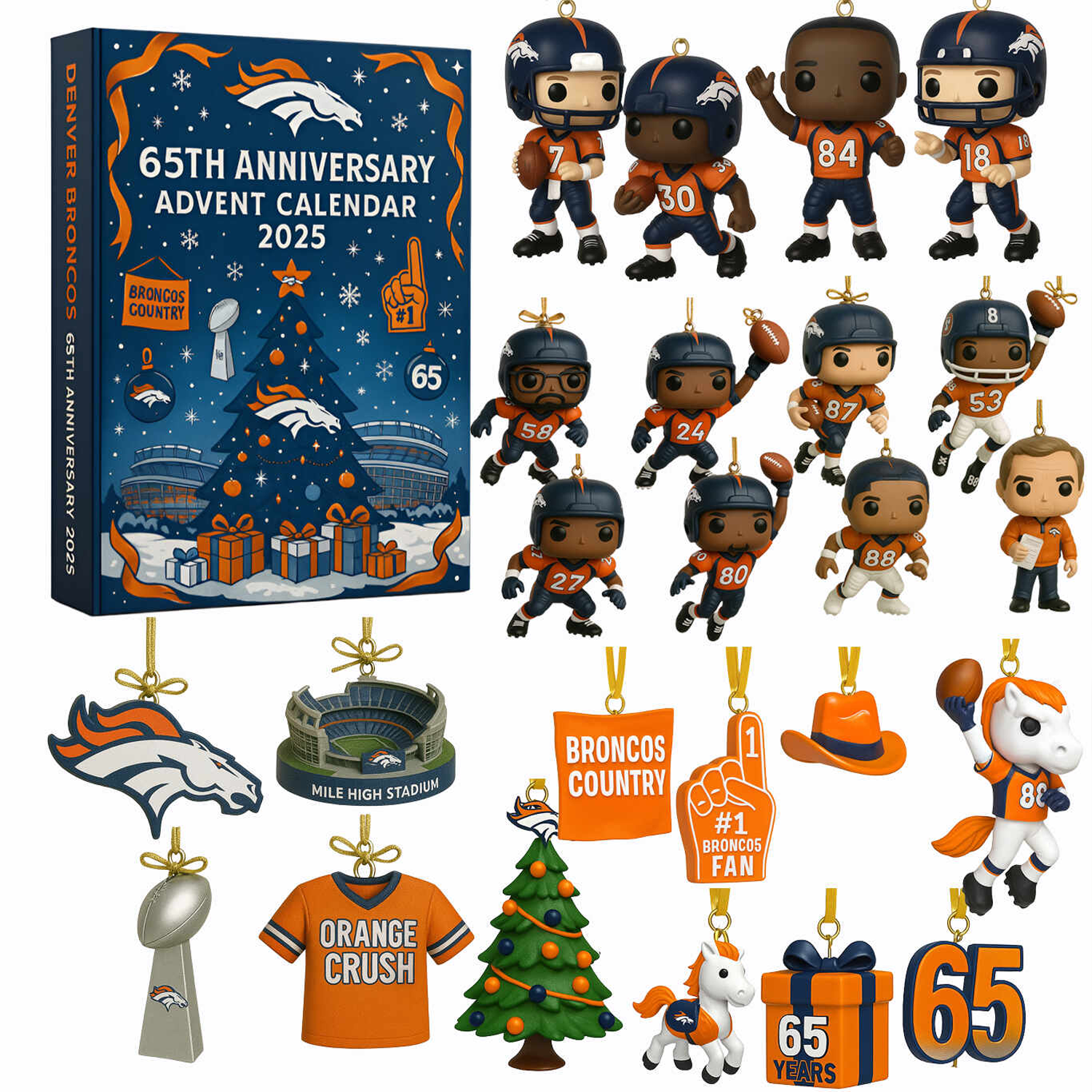 Buildercar - Denver Broncos x NFL Anniversary Advent Calendar
