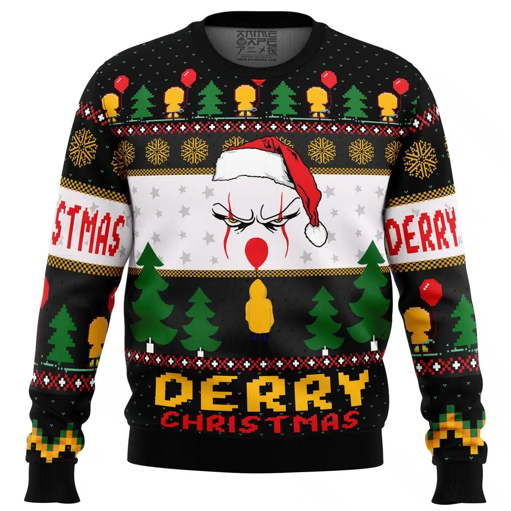 Buildercar - Derry Pennywise Christmas Ugly Christmas Sweater