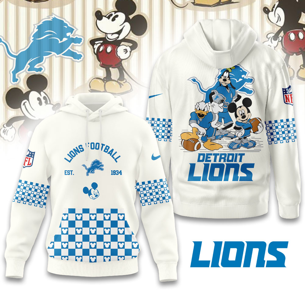 Buildercar - Detroit Lions | Premium NFL Game Day Disney Hoodie