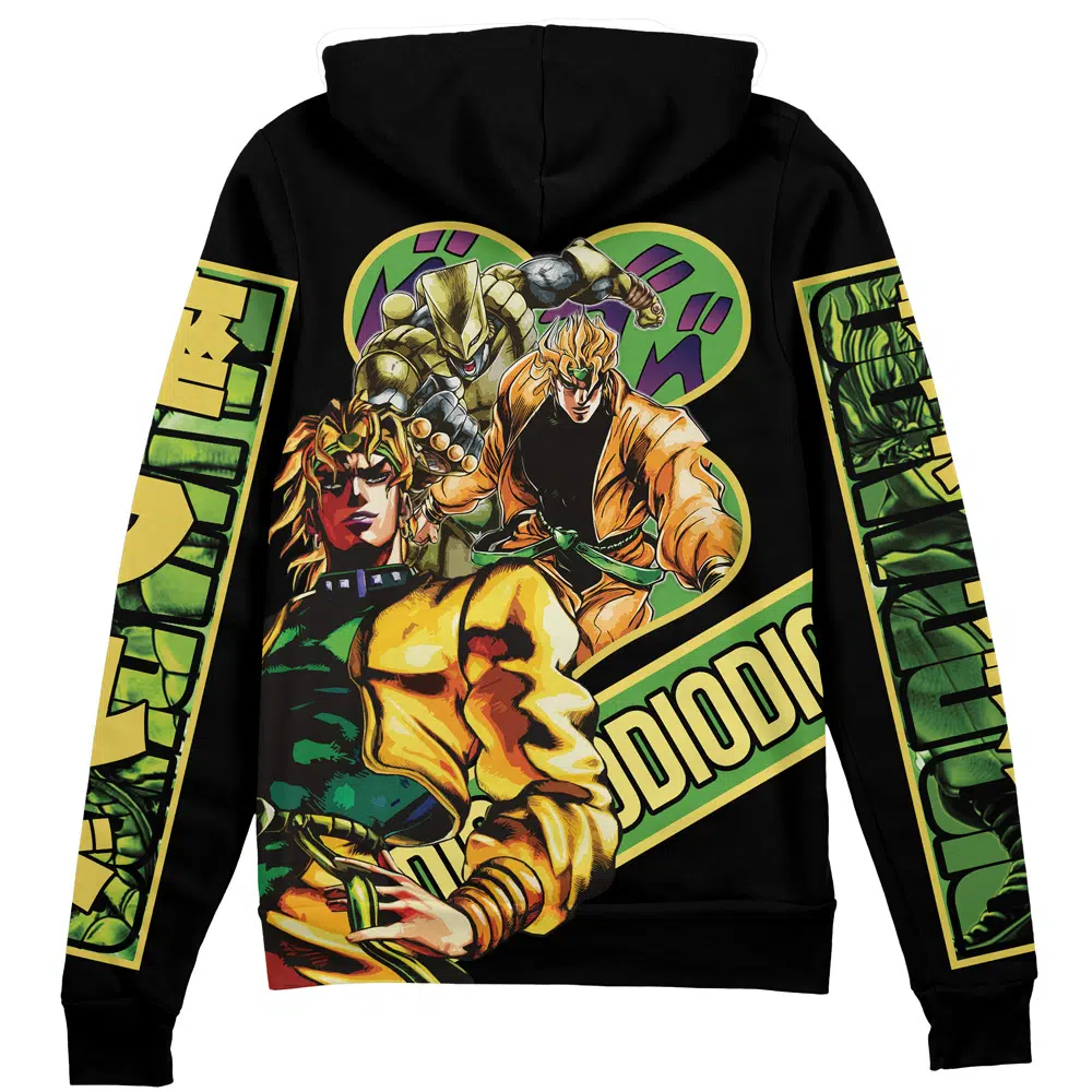 Buildercar - Dio Brando Jojo's Bizarre Adventure Streetwear Zip Hoodie Jacket