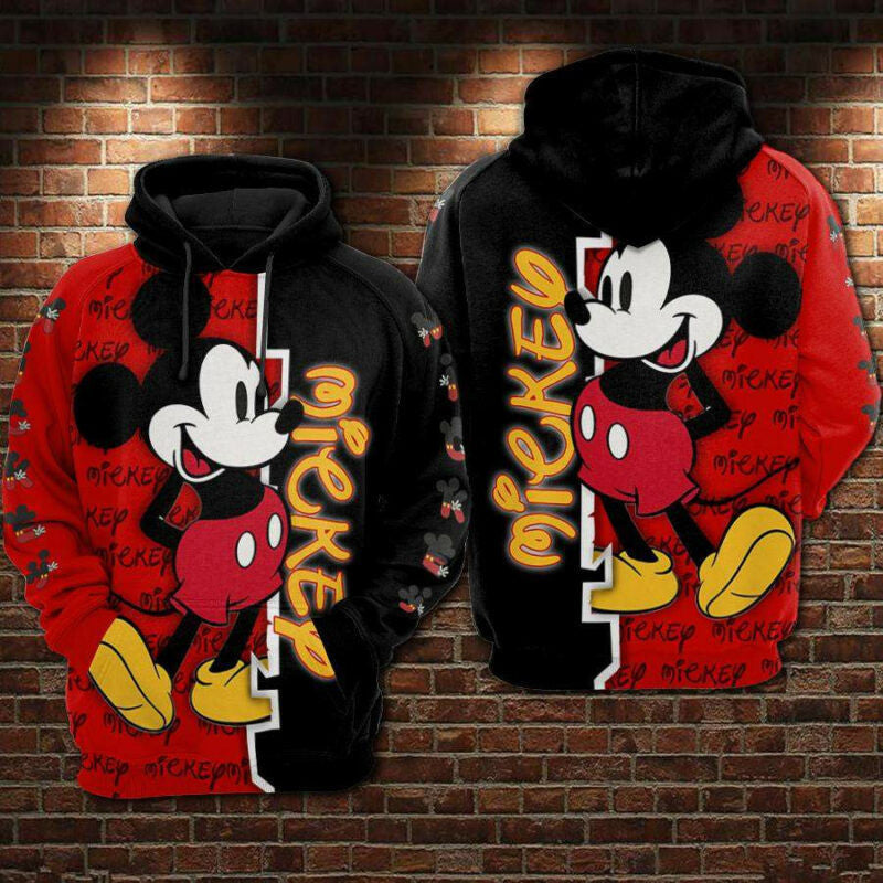 Buildercar - Disney Mickey Red 3d Hoodies
