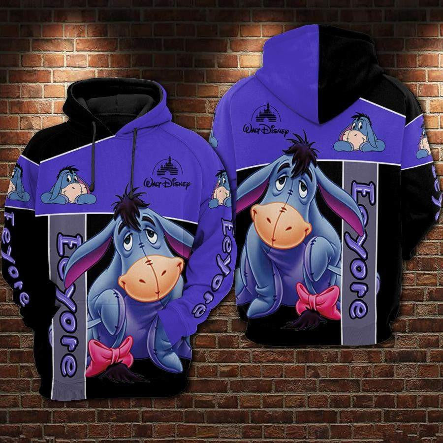 Buildercar - Disney Winnie The Pooh, Eeyore Disney Ver33 Aop Hoodie