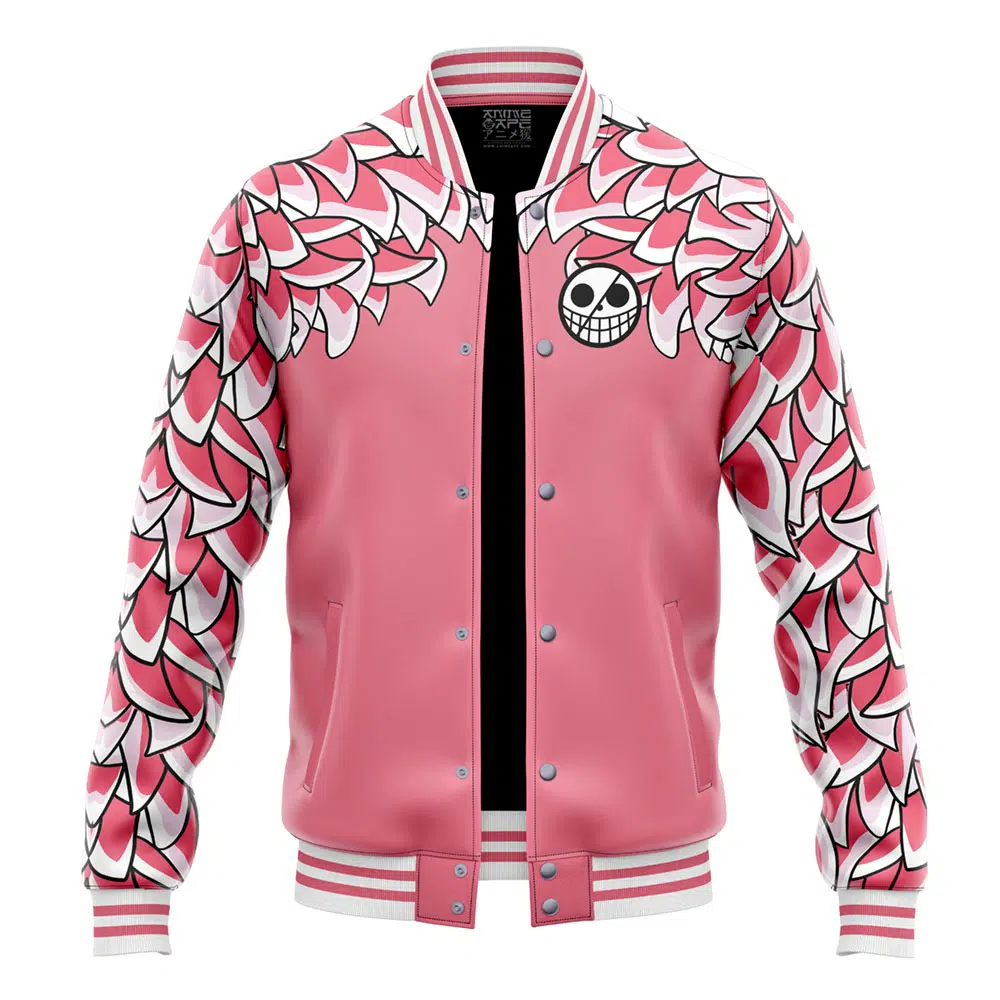 Buildercar - Doflamingo One Piece Varsity Jacket