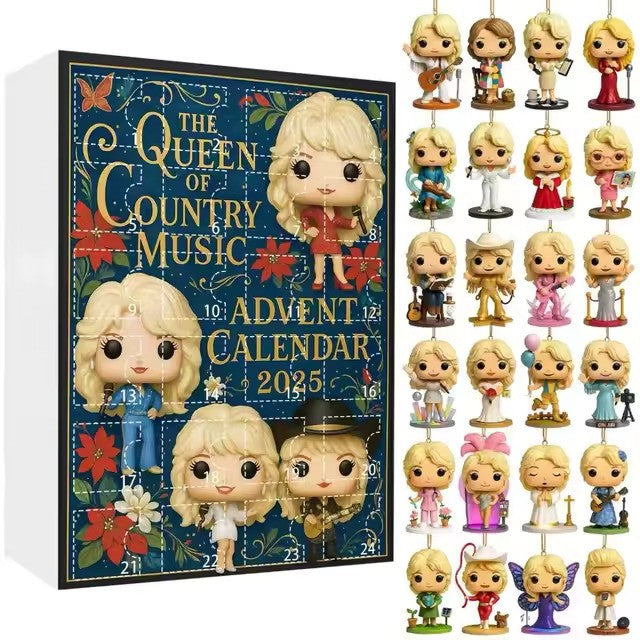 Buildercar - Dolly Parton Mini Figure Advent Calendar 2025 -2D Acrylic