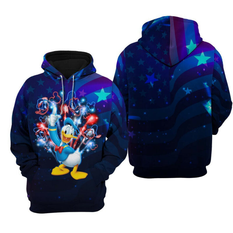 Buildercar - Donald And Friend July 4th Hoodie