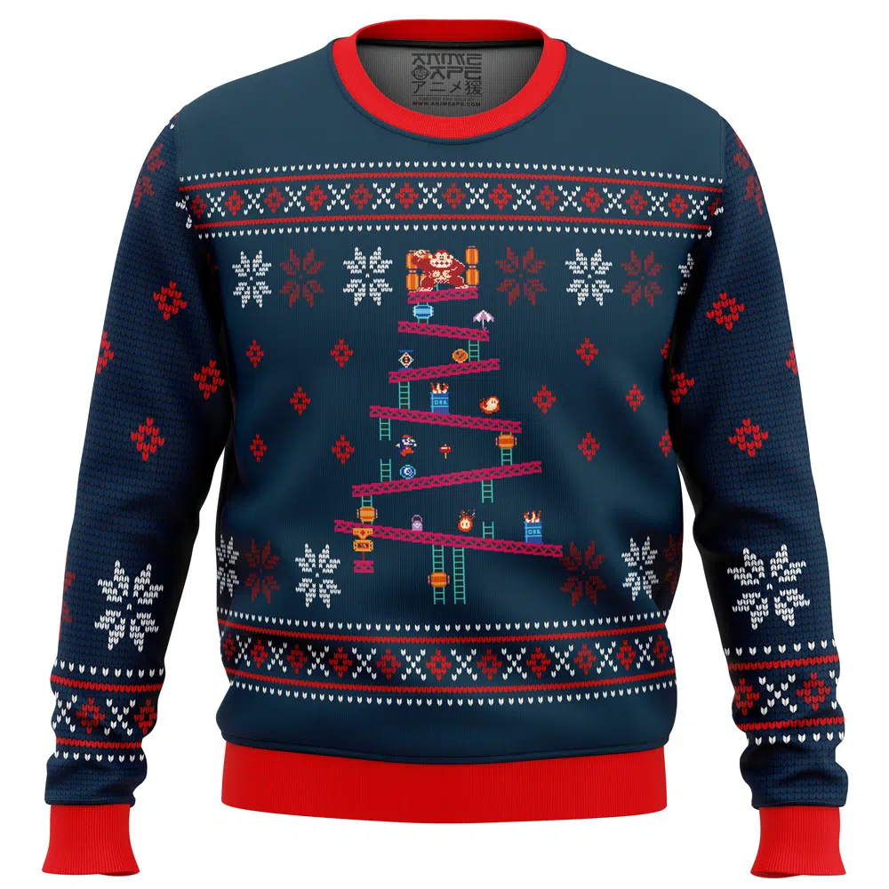 Buildercar - Donkey Kong Ugly Christmas Sweater