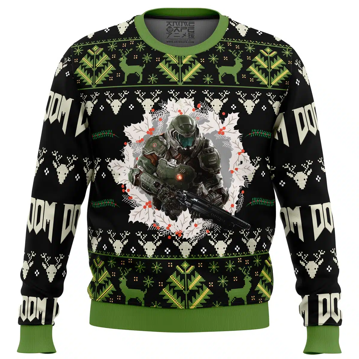 Buildercar - Doom v2 Ugly Christmas Sweater