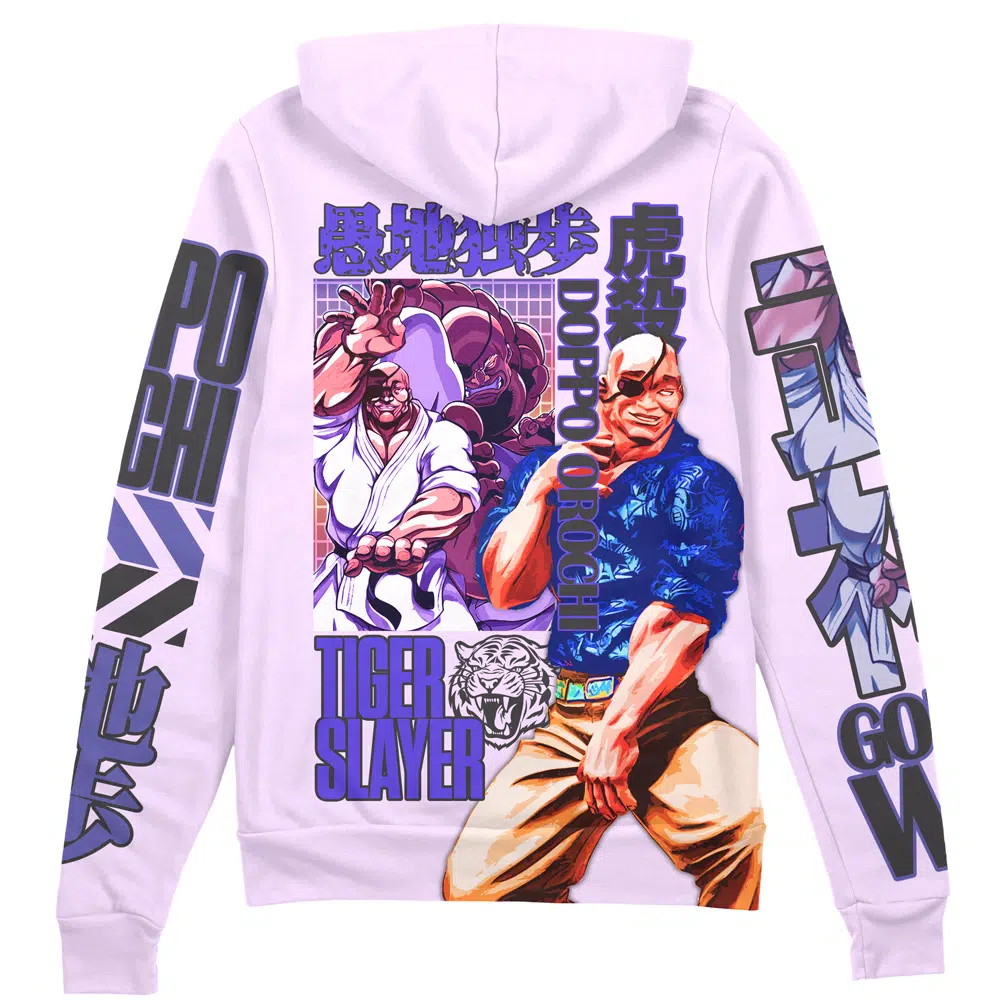 Buildercar - Doppo Orochi Baki Streetwear Zip Hoodie Jacket