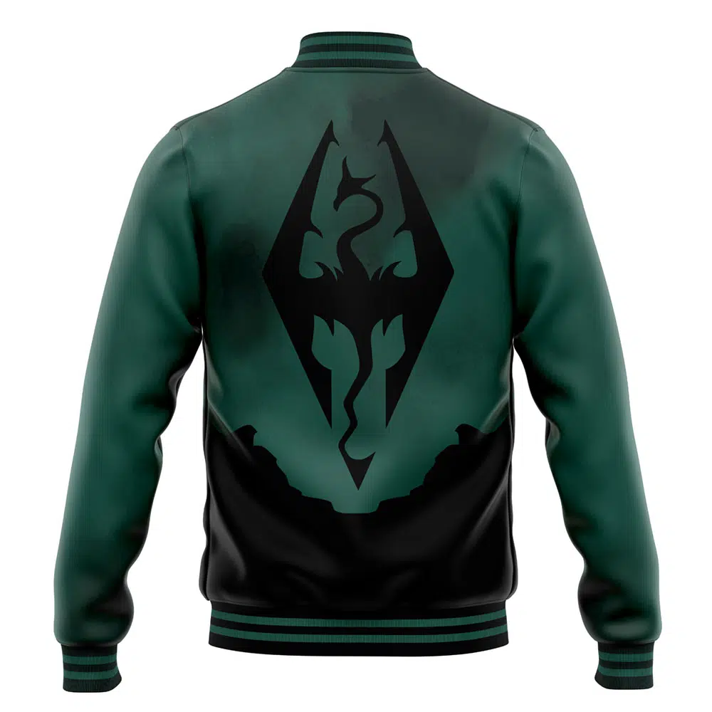 Buildercar - Dovahkiin Skyrim Varsity Jacket